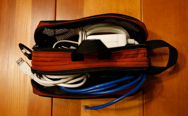 A Small Snake Charmer filled with cables.